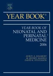 Cover of: Year Book of Neonatal and Perinatal Medicine (Year Books) by Avroy A. Fanaroff, M. Jeffrey Maisels, David K. Stevenson