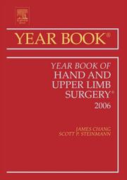 Cover of: 2006 Year Book of Hand and Upper Limb Surgery