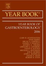 Cover of: Year Book of Gastroenterology (Year Books)