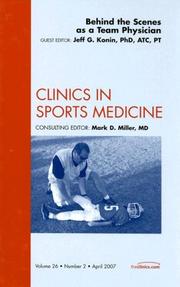 Working as a Team Physician, An Issue of Clinics in Sports Medicine (The Clinics: Orthopedics) by J. Konin