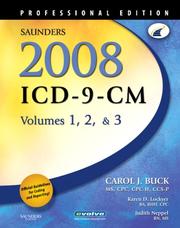 Cover of: Saunders 2008 ICD-9-CM, Volumes 1, 2, and 3 Professional Edition