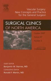 Vascular Surgery, An Issue of Surgical Clinics by Benjamin W. Starnes