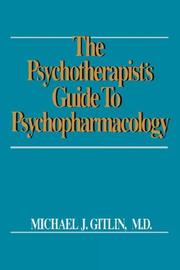 Cover of: Psychotherapist's Guide to Psychopharmacology by Michael J. Gitlin, Michael J. Gitlin