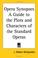 Cover of: Opera Synopses A Guide to the Plots and Characters of the Standard Operas