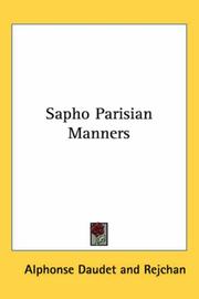 Sapho Parisian Manners by Alphonse Daudet