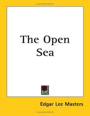 Cover of: The Open Sea by Edgar Lee Masters