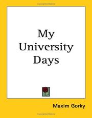 Cover of: My University Days by Максим Горький