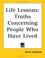 Cover of: Life Lessons