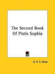 Cover of: The Second Book Of Pistis Sophia by G. R. S. Mead