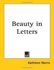 Cover of: Beauty In Letters