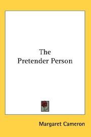 Cover of: The Pretender Person