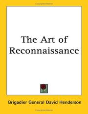 Cover of: The Art of Reconnaissance