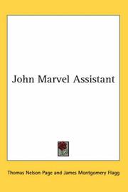 Cover of: John Marvel Assistant by Thomas Nelson Page