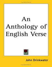 Cover of: An Anthology of English Verse