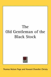 Cover of: The Old Gentleman of the Black Stock