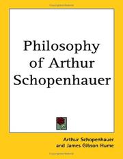 Cover of: Philosophy of Arthur Schopenhauer | Arthur Schopenhauer