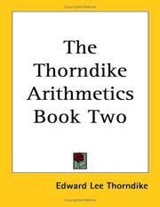 Cover of: The Thorndike Arithmetics: Book Two
