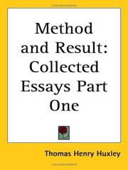 Cover of: Method and Result: Collected Essays Part One