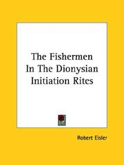 Cover of: The Fishermen in the Dionysian Initiation Rites by Robert Eisler