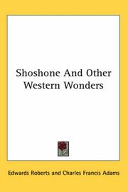 Cover of Shoshone And Other Western Wonders by Edwards Roberts