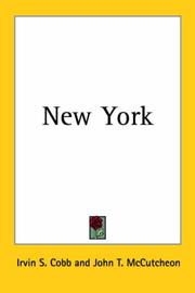 Cover of: New York by Irvin S. Cobb
