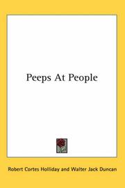 Cover of: Peeps at People by Robert Cortes Holliday, Robert Cortes Holliday