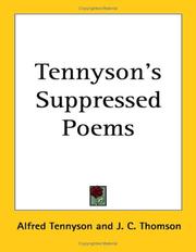 Cover of: Tennyson's Suppressed Poems