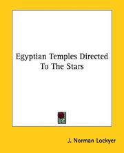 Cover of: Egyptian Temples Directed To The Stars