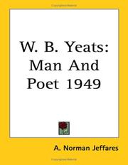 Cover of: W. B. Yeats by A. Norman Jeffares