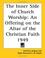 Cover of: The Inner Side of Church Worship