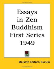 Essays In Zen Buddhism First Series 1949