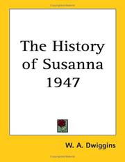 Cover of: The History of Susanna 1947