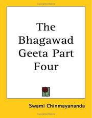 Cover of: The Bhagawad Geeta | Swami Chinmayananda