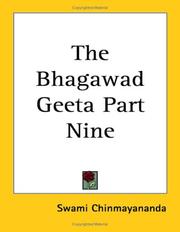 Cover of: The Bhagawad Geeta, Part Nine