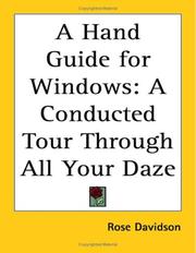 Cover of: A Hand Guide for Windows by Rose Davidson, Rose Davidson