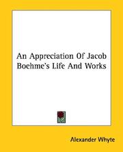 Cover of: An Appreciation of Jacob Boehme's Life and Works