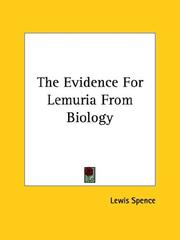 Cover of: The Evidence for Lemuria from Biology