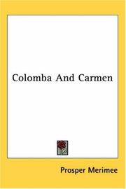 Cover of: Colomba and Carmen by Prosper Mérimée