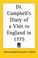 Cover of: Dr. Campbell's Diary of a Visit to England in 1775