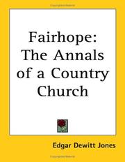Cover of: Fairhope | Edgar Dewitt Jones