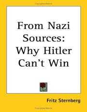 Cover of: From Nazi Sources: Why Hitler Can't Win