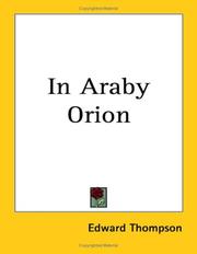Cover of: In Araby Orion
