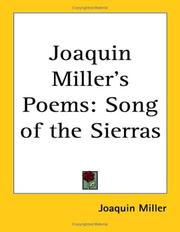 Cover of: Joaquin Miller's Poems by Joaquin Miller