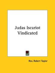 Cover of: Judas Iscariot Vindicated