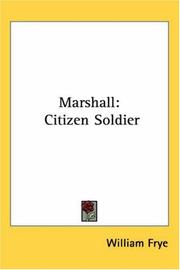 Cover of: Marshall by William Frye