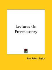Cover of: Lectures On Freemasonry