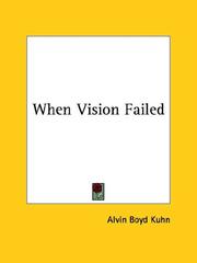 Cover of: When Vision Failed