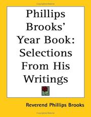 Cover of: Phillips Brooks' Year Book by Phillips Brooks