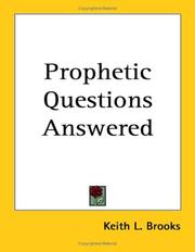 Cover of: Prophetic Questions Answered