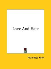 Cover of: Love and Hate